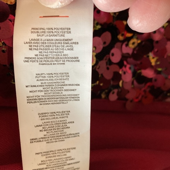 Sequin Wrap Dress in Multicolor by [Brand] - Picture 11 of 11